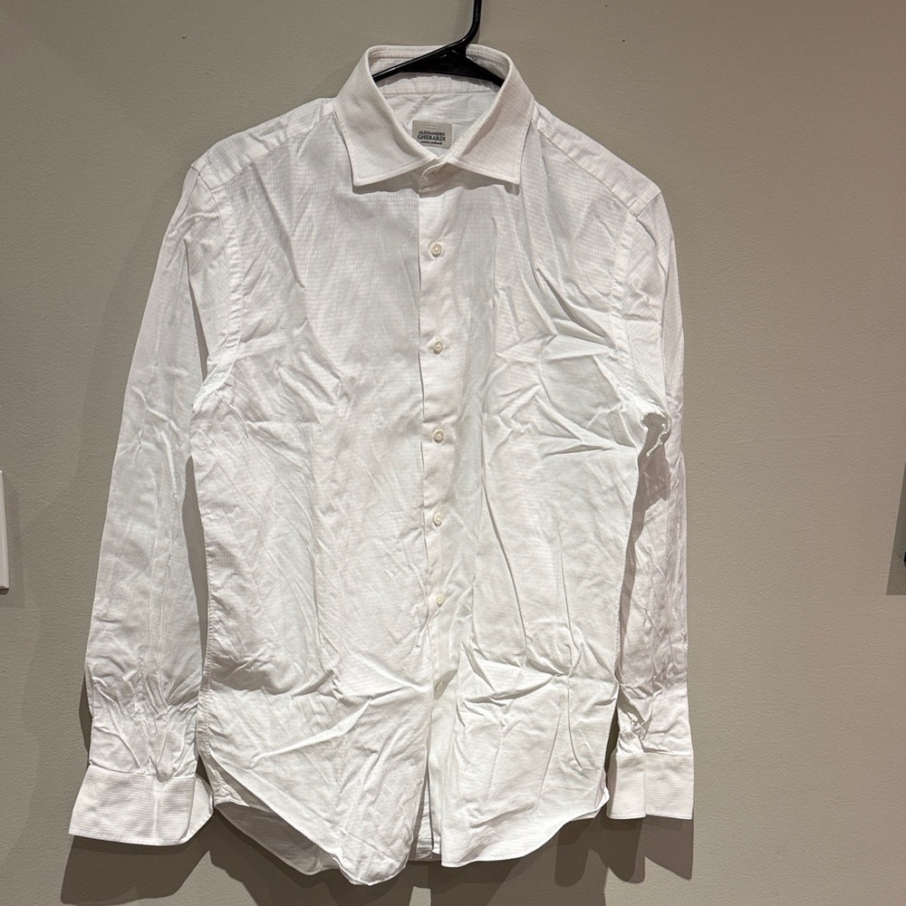 Elegant White Dress Shirt for Men